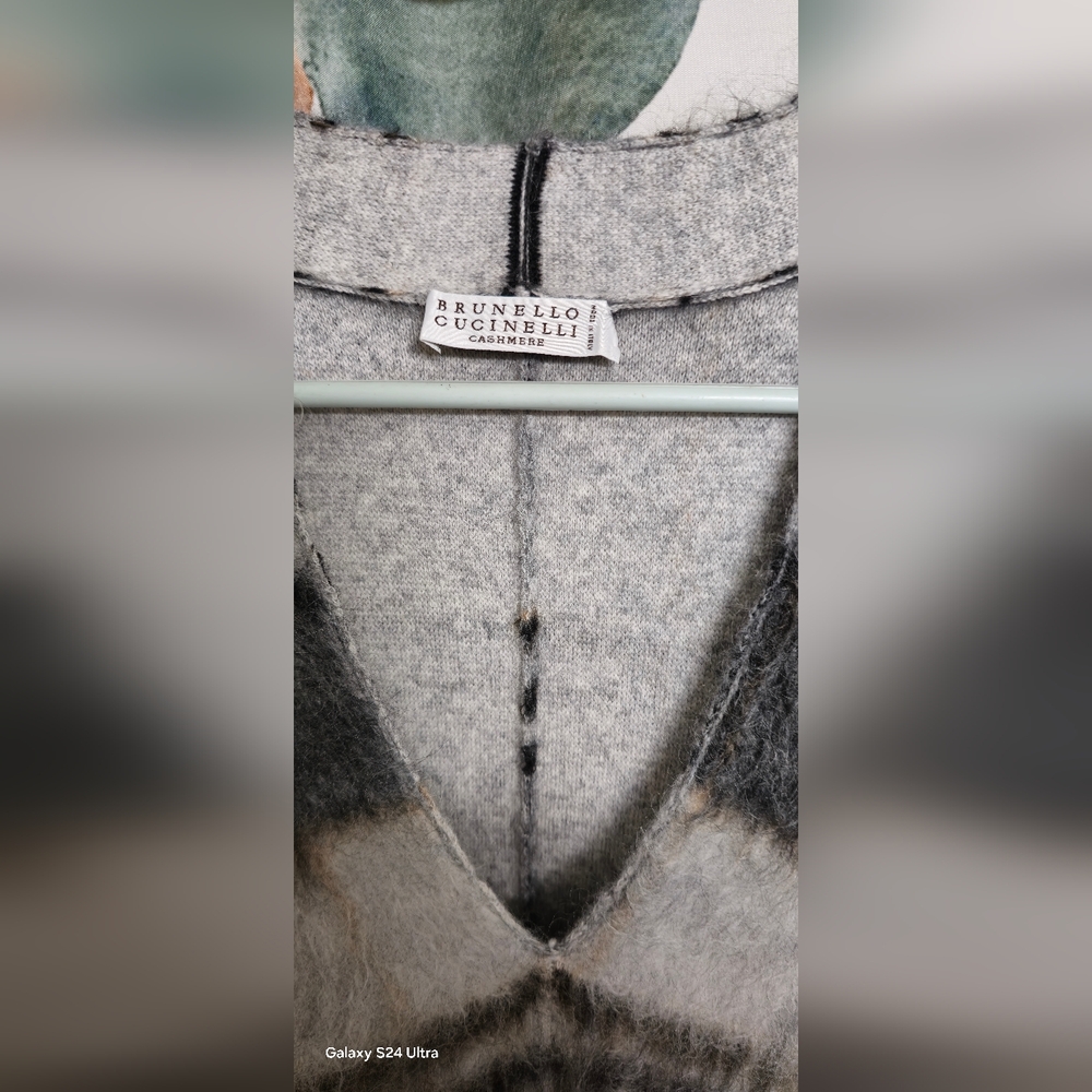 Brunello Cucinelli Gray Cashmere Sweater